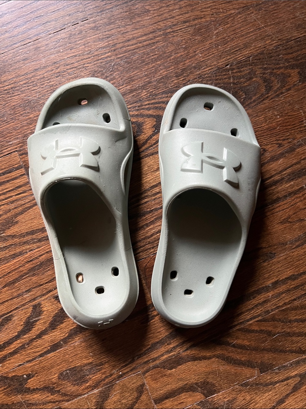 Under Armour Slip-On Slide Sandals in Light Sage
